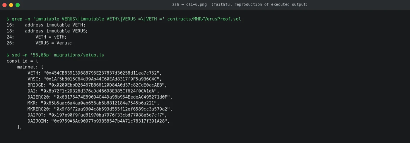我用 grep 確認 immutable 系統 ID，也是從 setup.js 取得位址的地方，這裡就是我當初誤讀的來源